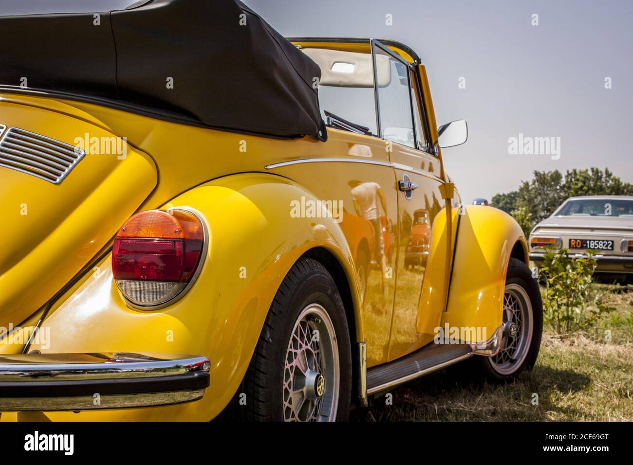 Volkswagen Beetle Jaune # 2 Banque D'Images