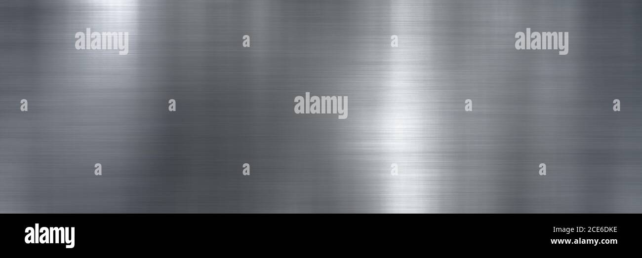 arrière-plan de la bannière en acier brossé ou en aluminium Banque D'Images