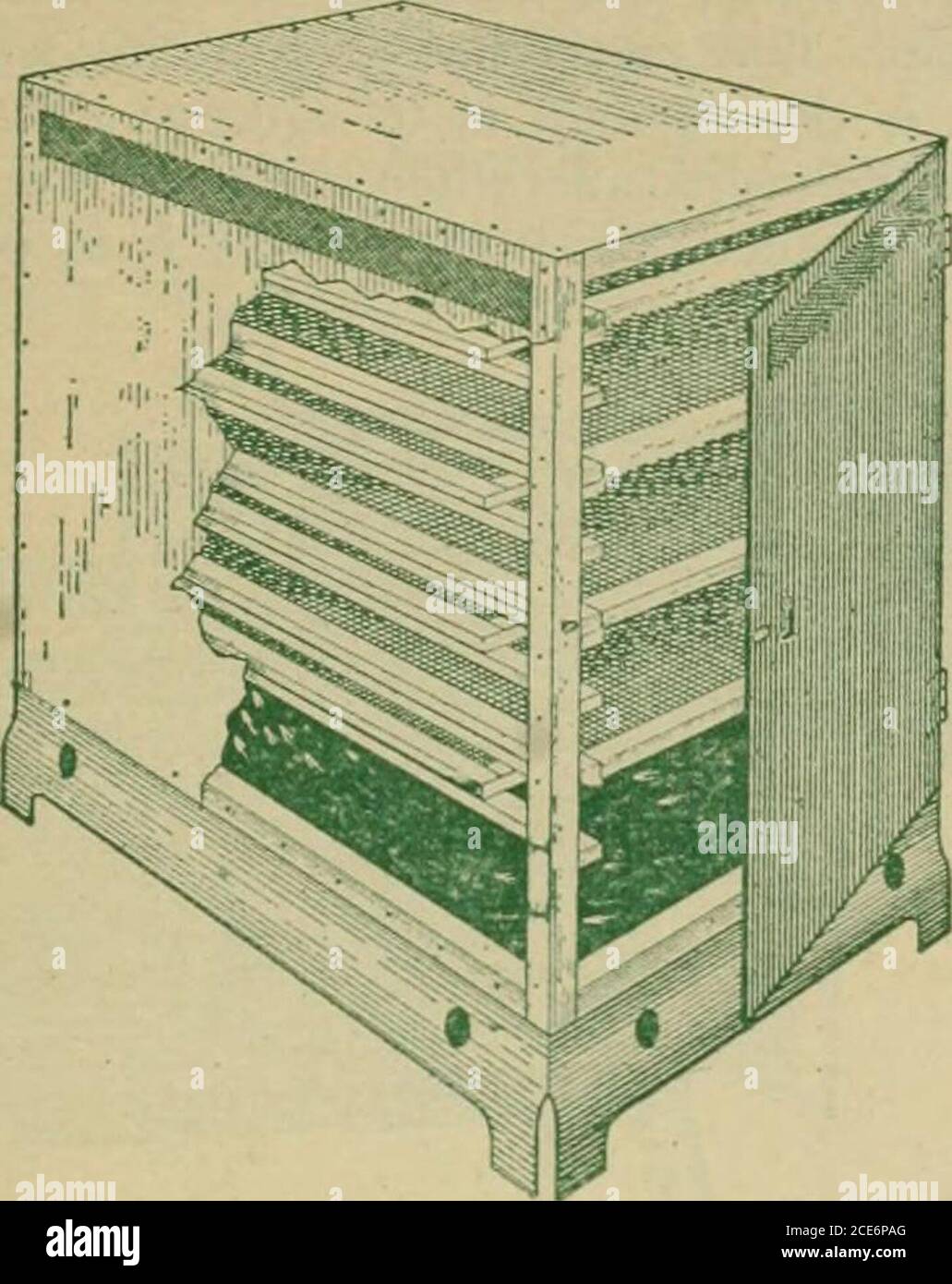 Mise en conserve et séchage à la maison de légumes et de fruits . 4 pouces  de large.. Figure 8. Sèche-linge fait maison de fer galvanisé, pour  utilisation sur cuisinière. Les