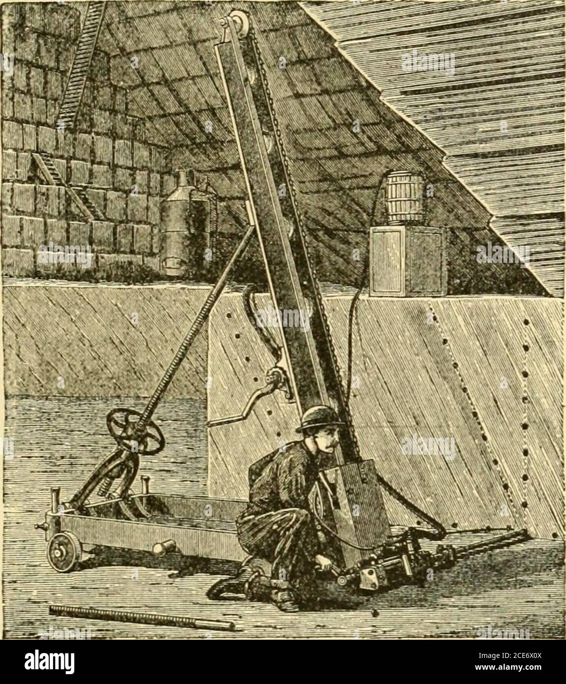 Mécanisme moderne, présentant les derniers progrès dans les machines, les  moteurs, et la transmission de puissance, étant un volume supplémentaire à  la cyclopedia de mécanique appliquée d'Appletons . Figure 10.—perceuse à