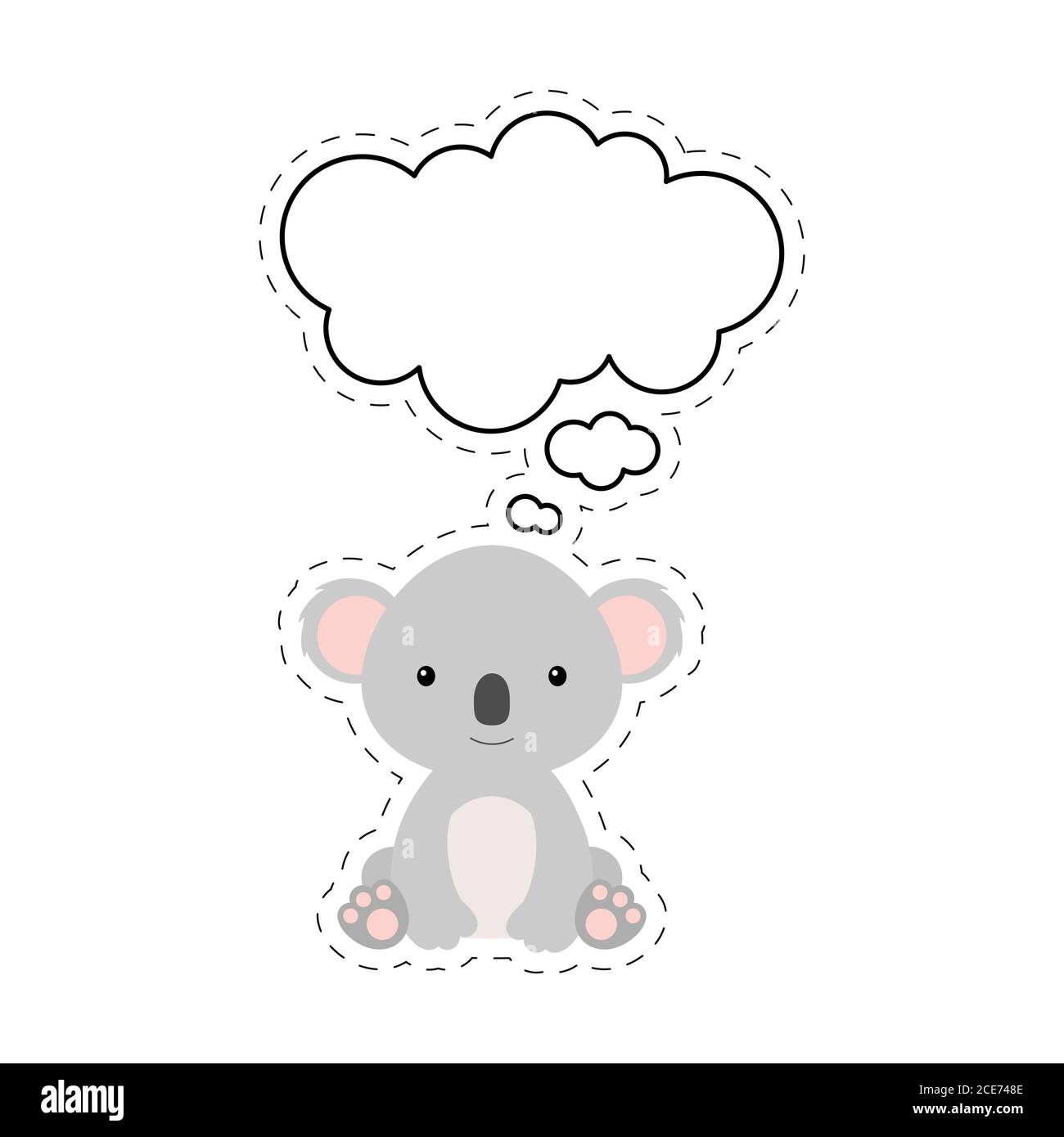 Koala Cartoon Sitting Banque D Image Et Photos Alamy