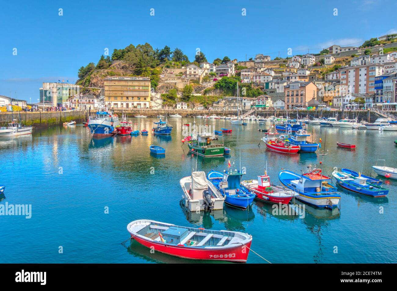 Luarca, Asturies Banque D'Images