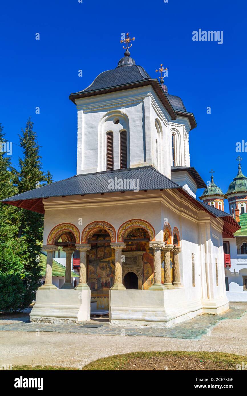 Ancienne église, Monastère de Sinaia, Roumanie Banque D'Images