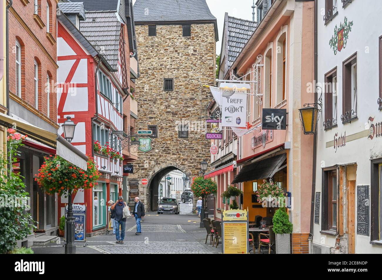 Vieille ville d'Ahrweiler, Bad Neuenahr-Ahrweiler, Rhénanie-Palatinat, Allemagne Banque D'Images