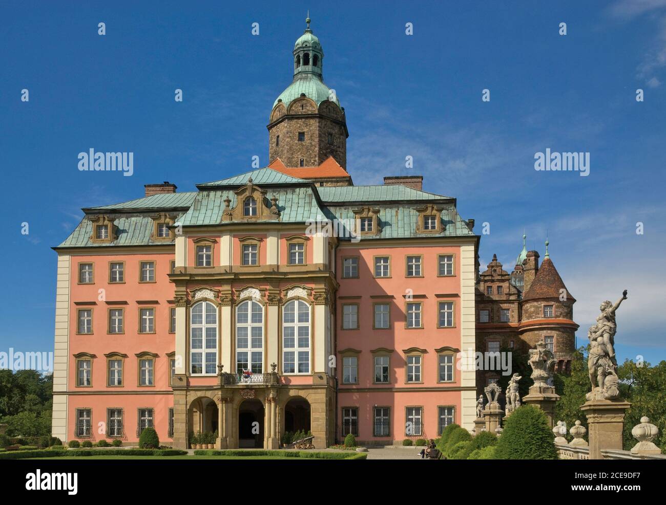 Château de Książ près de Walbrzych, Basse-Silésie, Pologne Banque D'Images