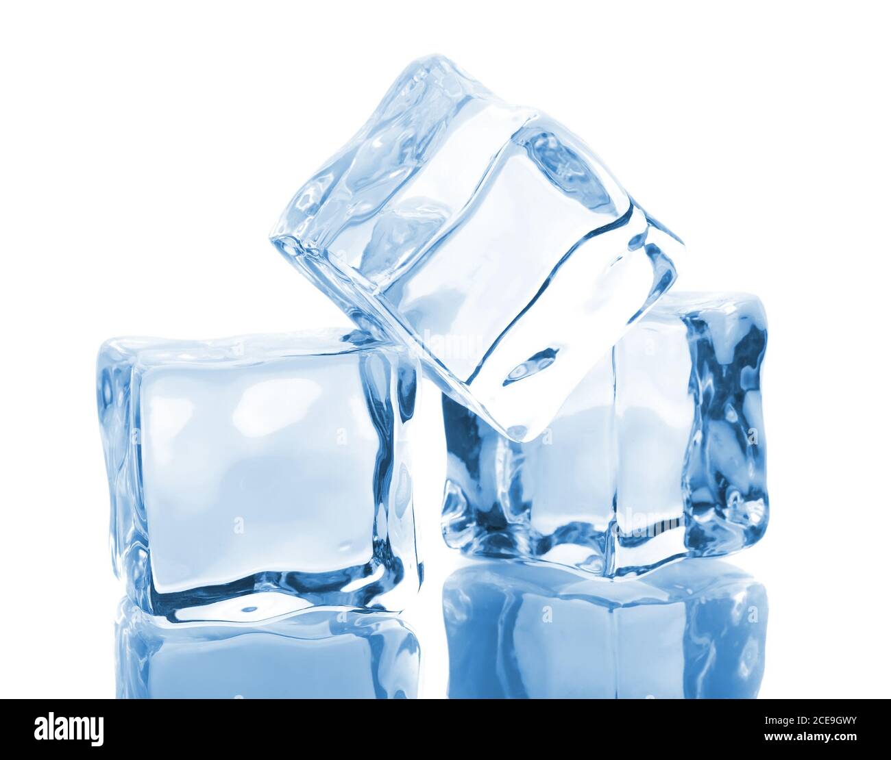 Trois cubes de glace Banque D'Images