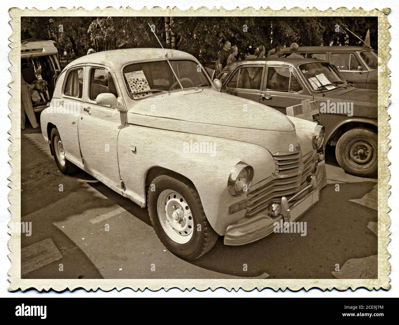 Le vieillissement du papier photographique Banque D'Images