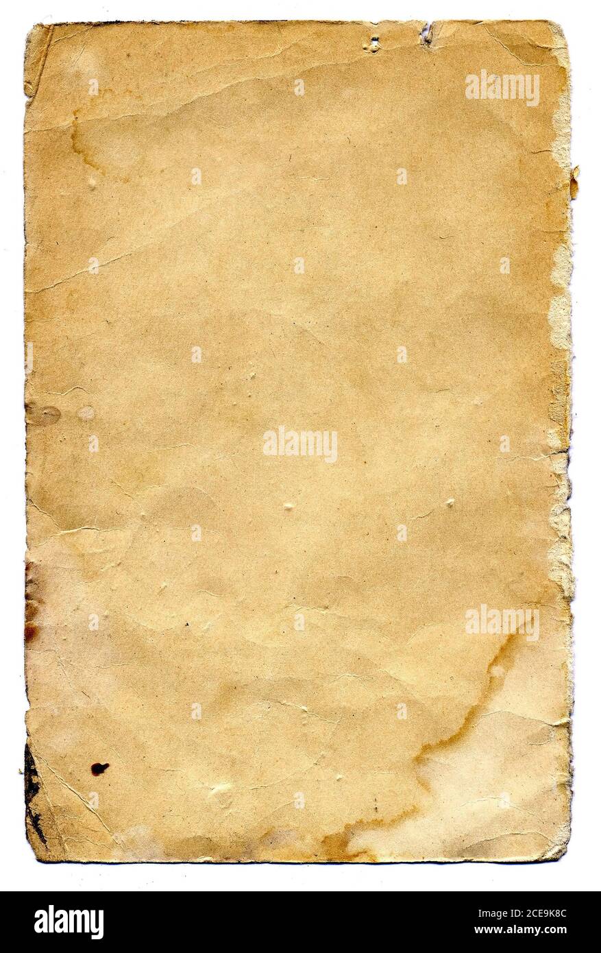 La page du vieux livre sur fond blanc Banque D'Images