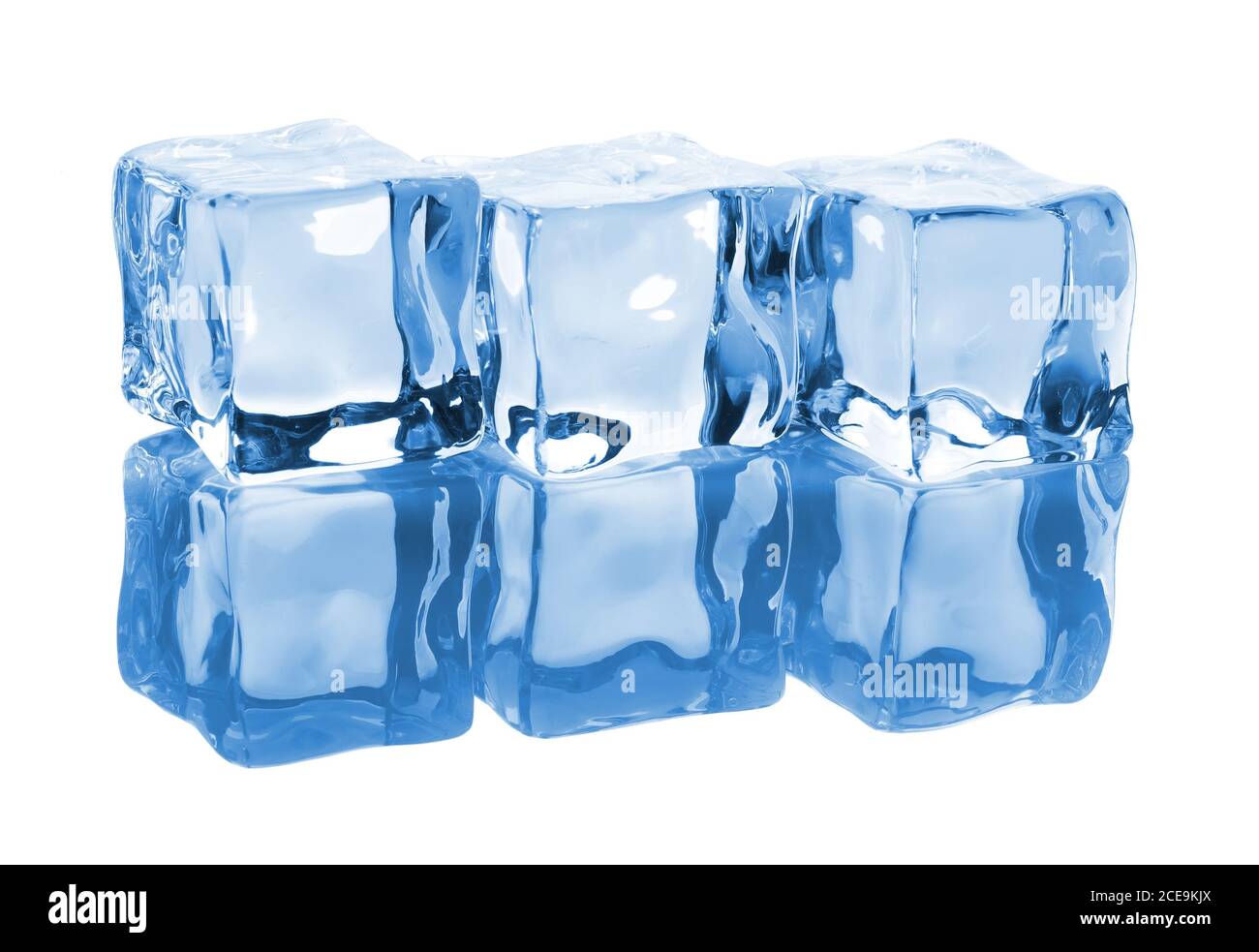 Trois cubes de glace Banque D'Images