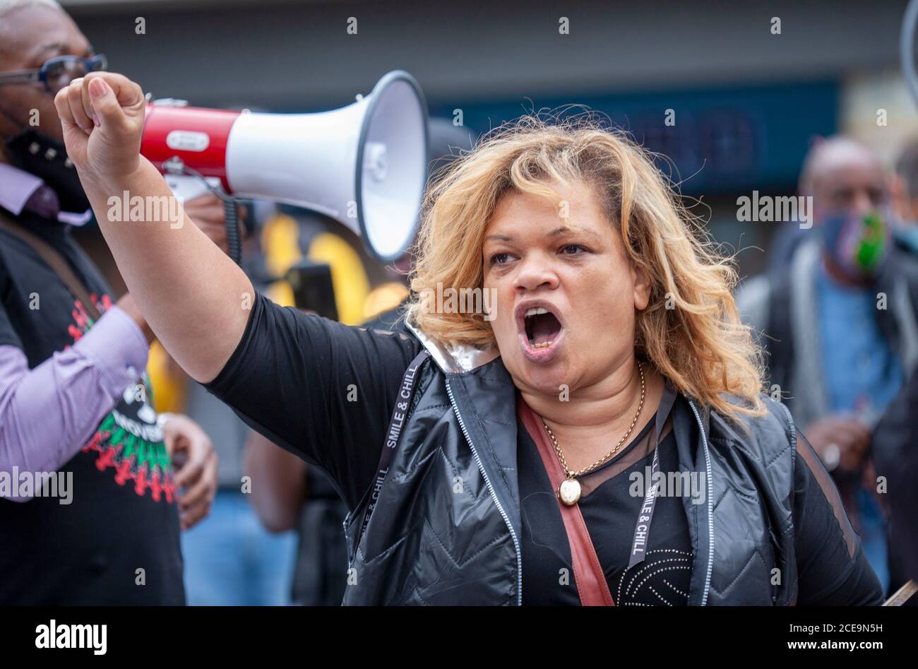 Londres, Royaume-Uni. 30 août 2020. Des millions de personnes défilent de Notting Hill à Marble Arch. Protester contre la brutalité policière aux États-Unis et au Royaume-Uni crédit: Neil Banque D'Images