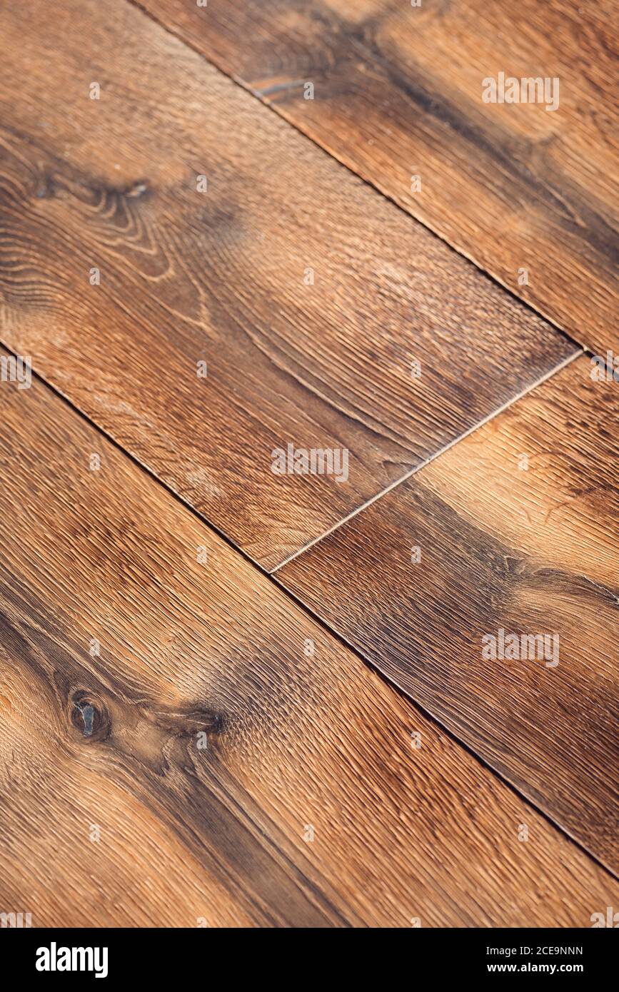 Plancher en chêne bois avec texture de fond naturel Banque D'Images