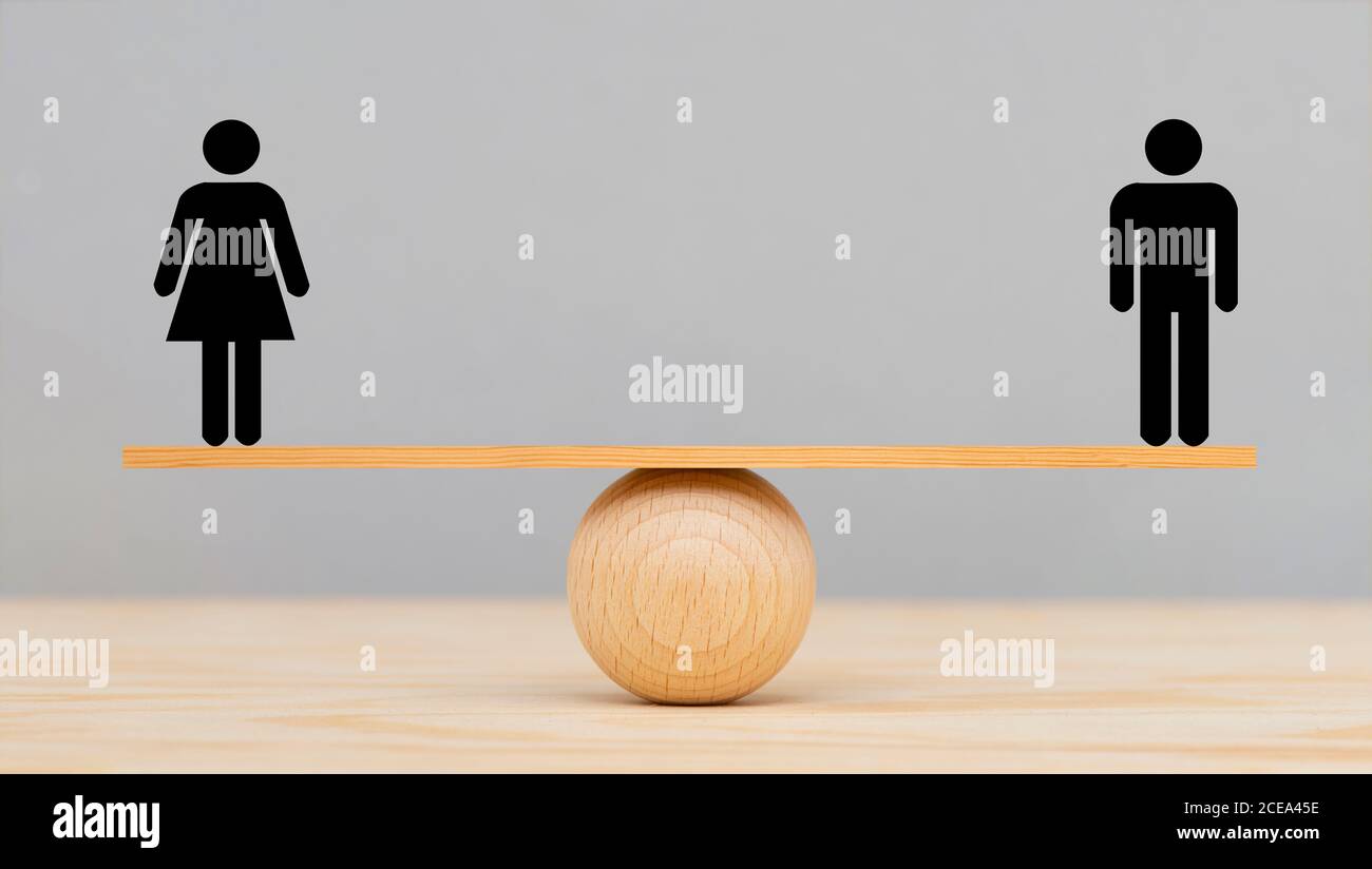 droits égaux pour l'homme et la femme Photo Stock - Alamy
