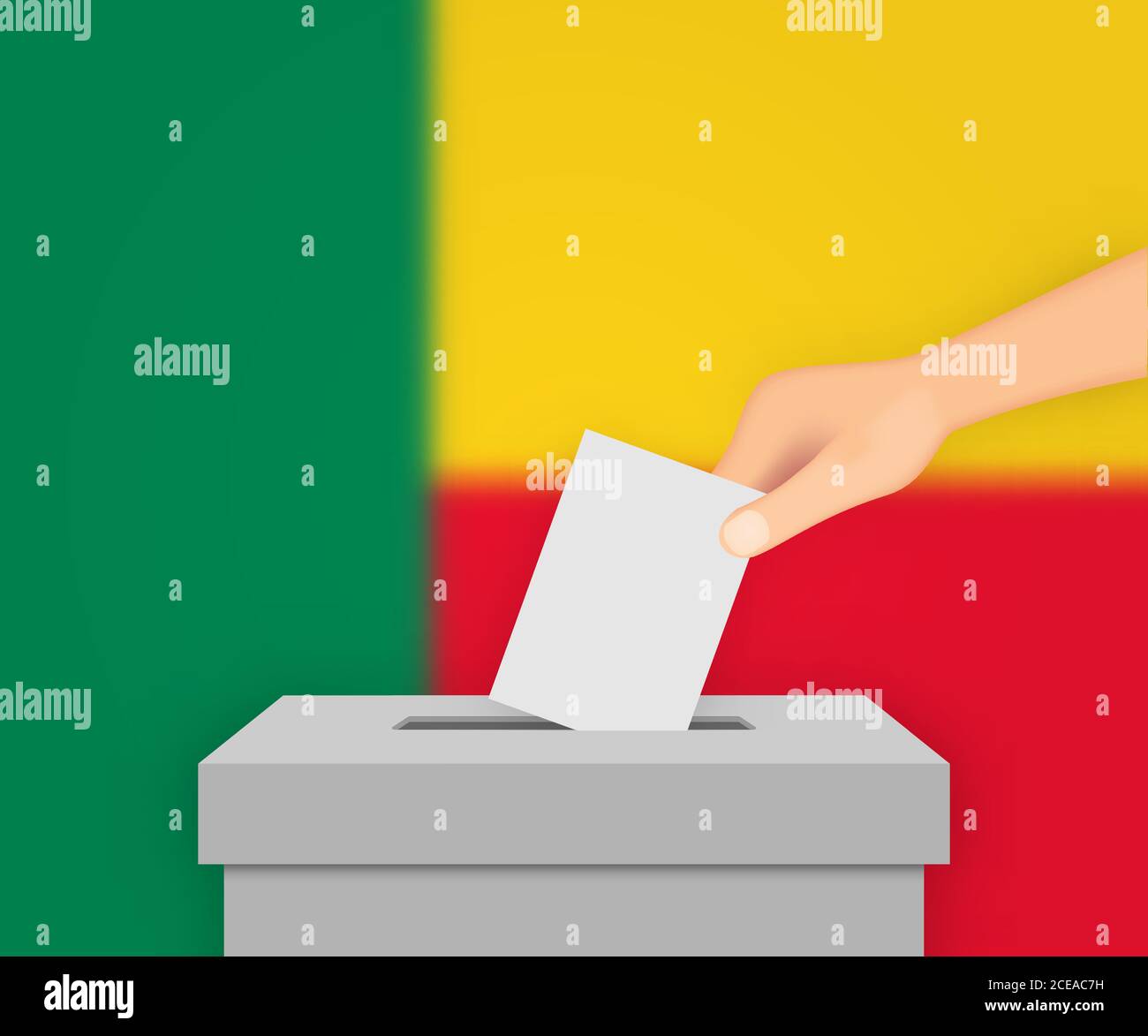 Bénin vote bannière électorale fond. Boîte de vote avec drapeau flou Illustration de Vecteur Bénin vote bannière électorale fond. Boîte de vote avec drapeau flou Illustration de Vecteur