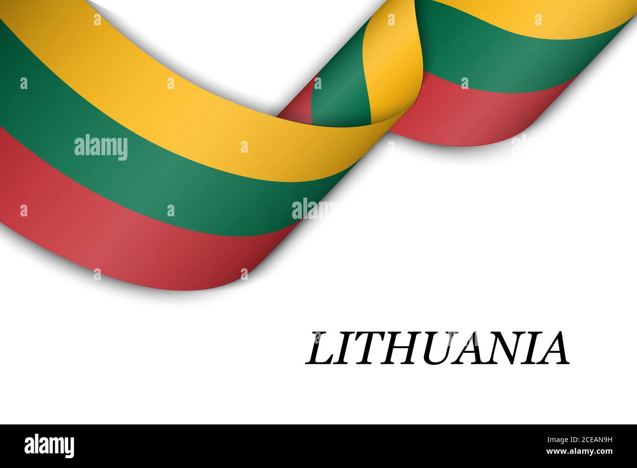 lituanie pays drapeau coloré icône plat conception graphique