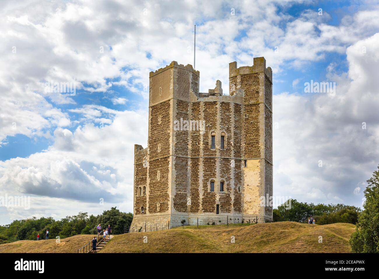 Château d'Orford, Orford, Suffolk. Banque D'Images