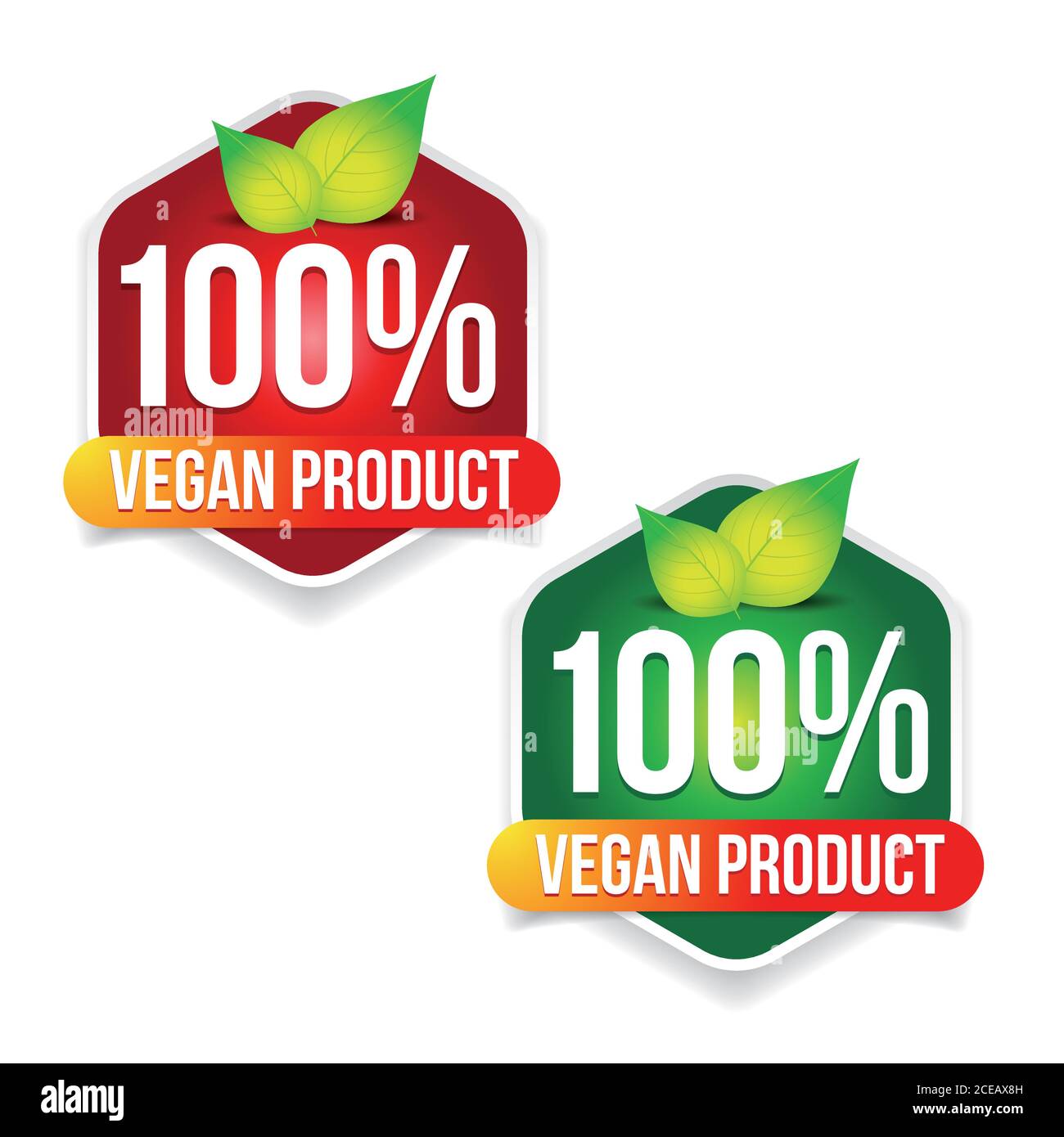 L'étiquette du produit vert signe Vegan Illustration de Vecteur