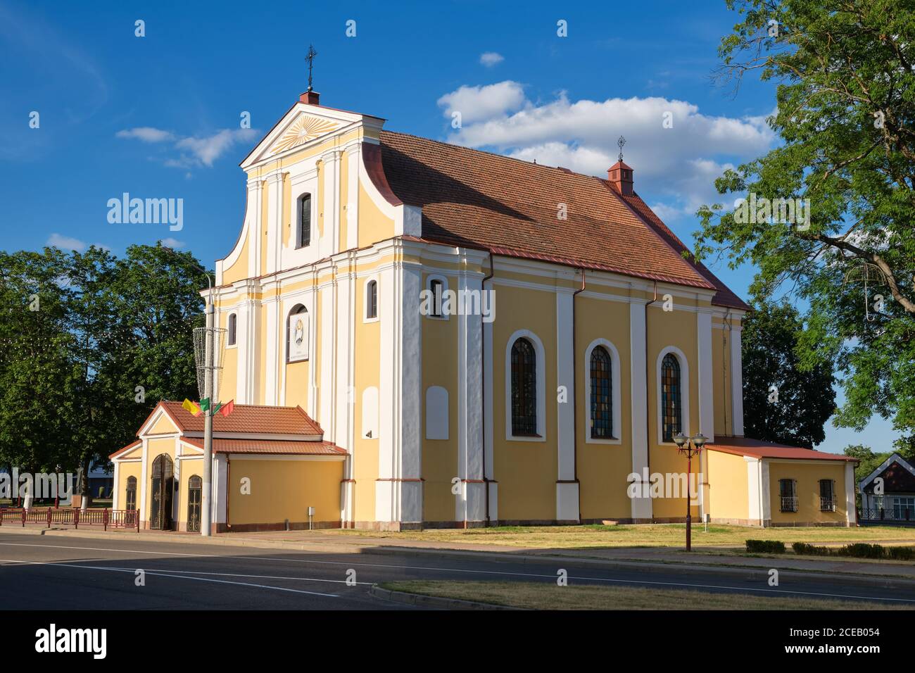 Sainte Croix Exaltation Église catholique de Lida, région de Grodno, Bélarus. Banque D'Images