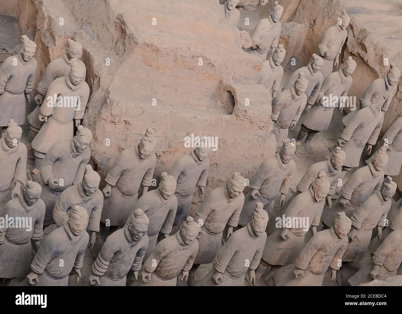 Les guerriers de terre cuite de Xian, Chine Banque D'Images