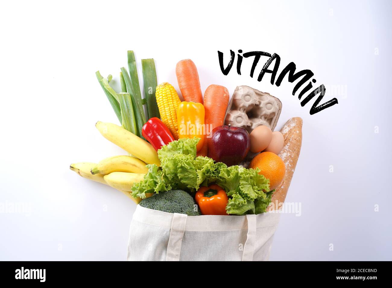 Vitamine alimentation saine alimentation saine alimentation saine fruits et légumes Régime équilibré Banque D'Images