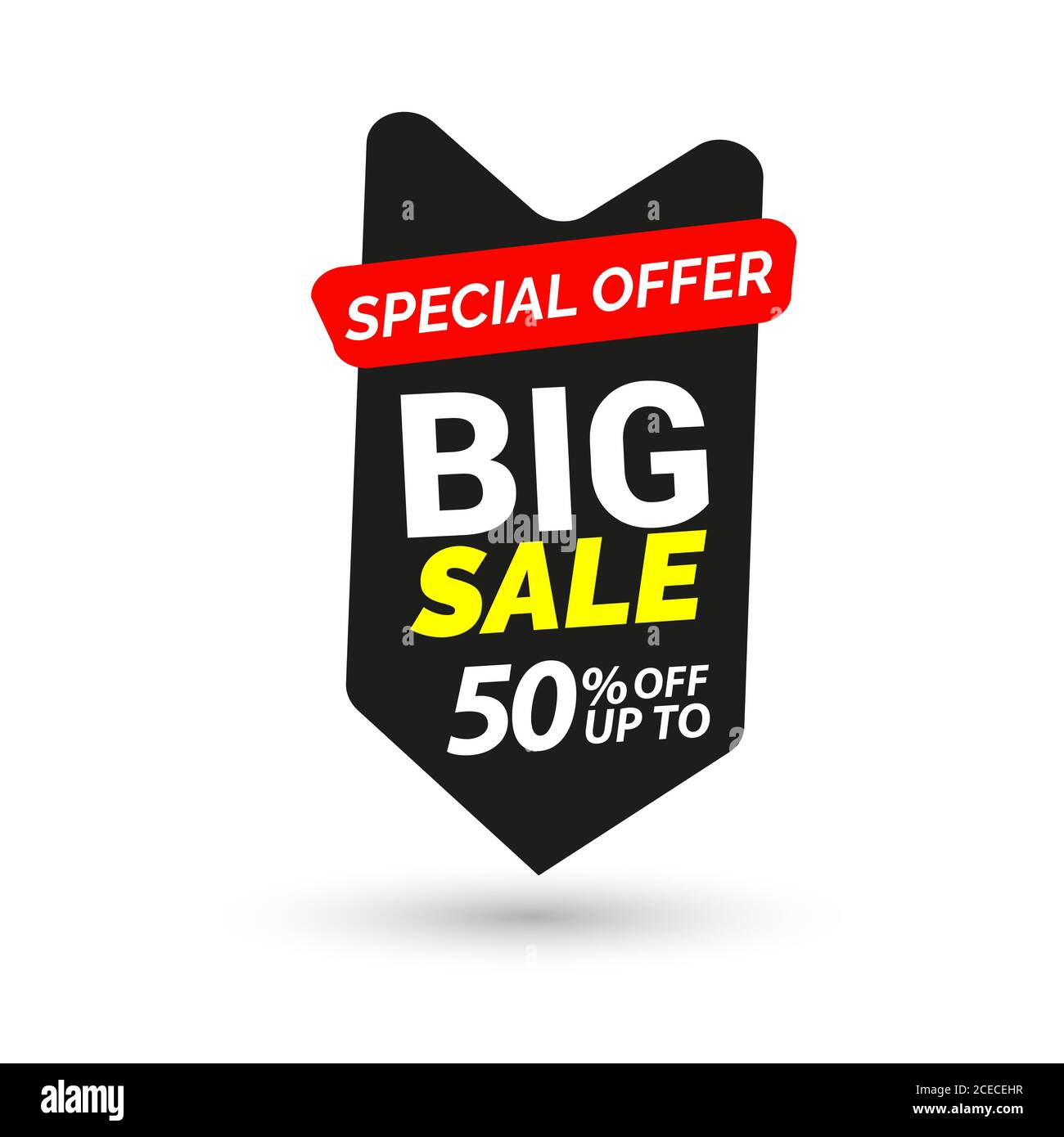 Grande, vente exclusive, bas prix, offre spéciale, 50 % de réduction sur  l'icône publicitaire pour promouvoir les affaires, attirer les clients  Vector Image Vectorielle Stock - Alamy