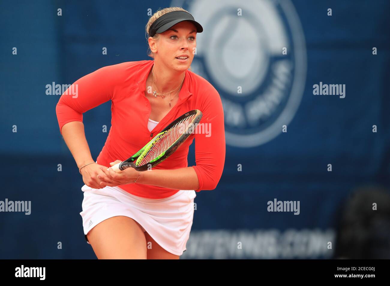 Sabine Lisicki d'Allemagne en action pendant le TK Sparta Prague Open 2020, tournoi de tennis de la WTA, en remplacement du Qualificat annulé Banque D'Images