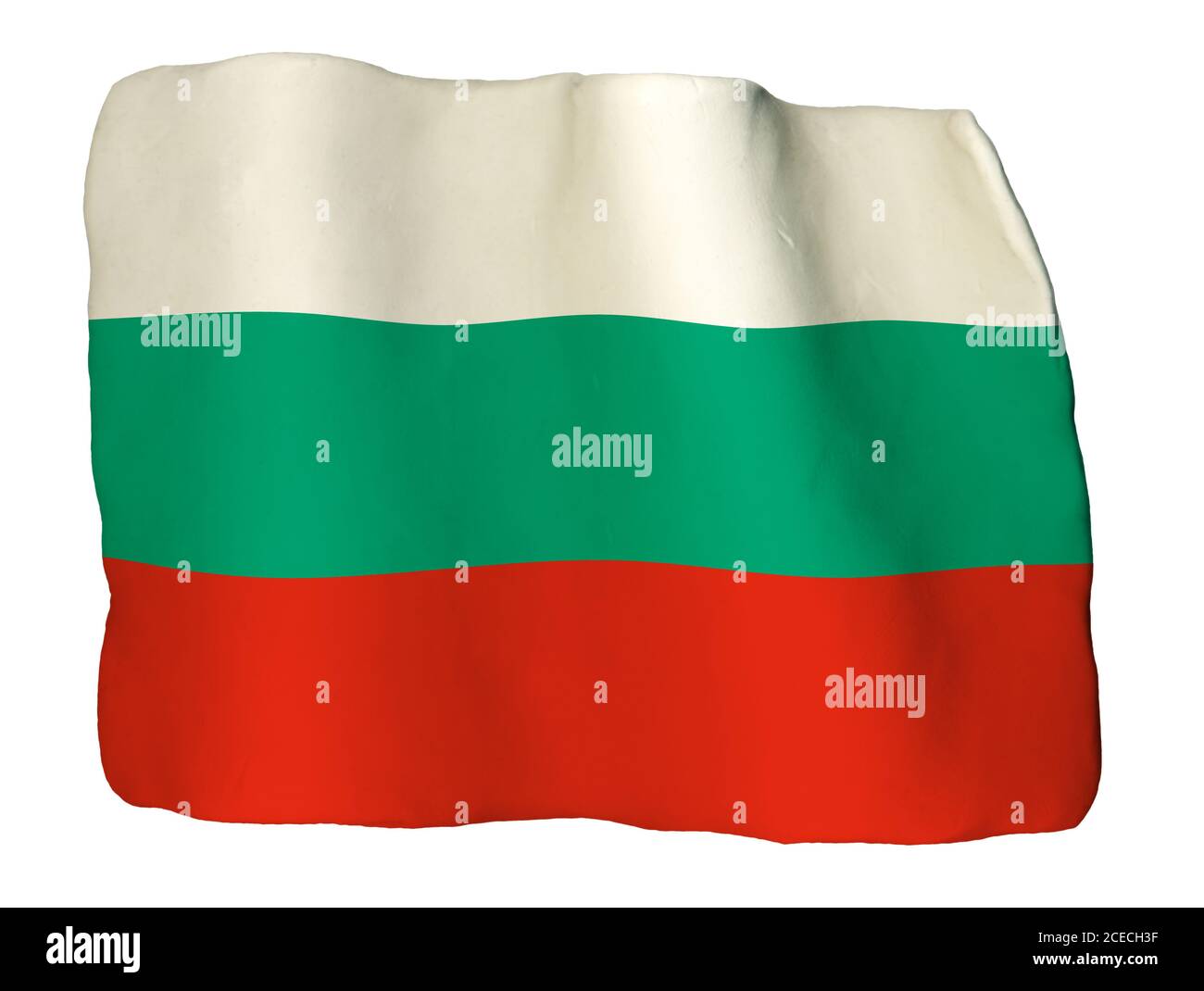 Bulgarie drapeau de la plasticité Banque D'Images