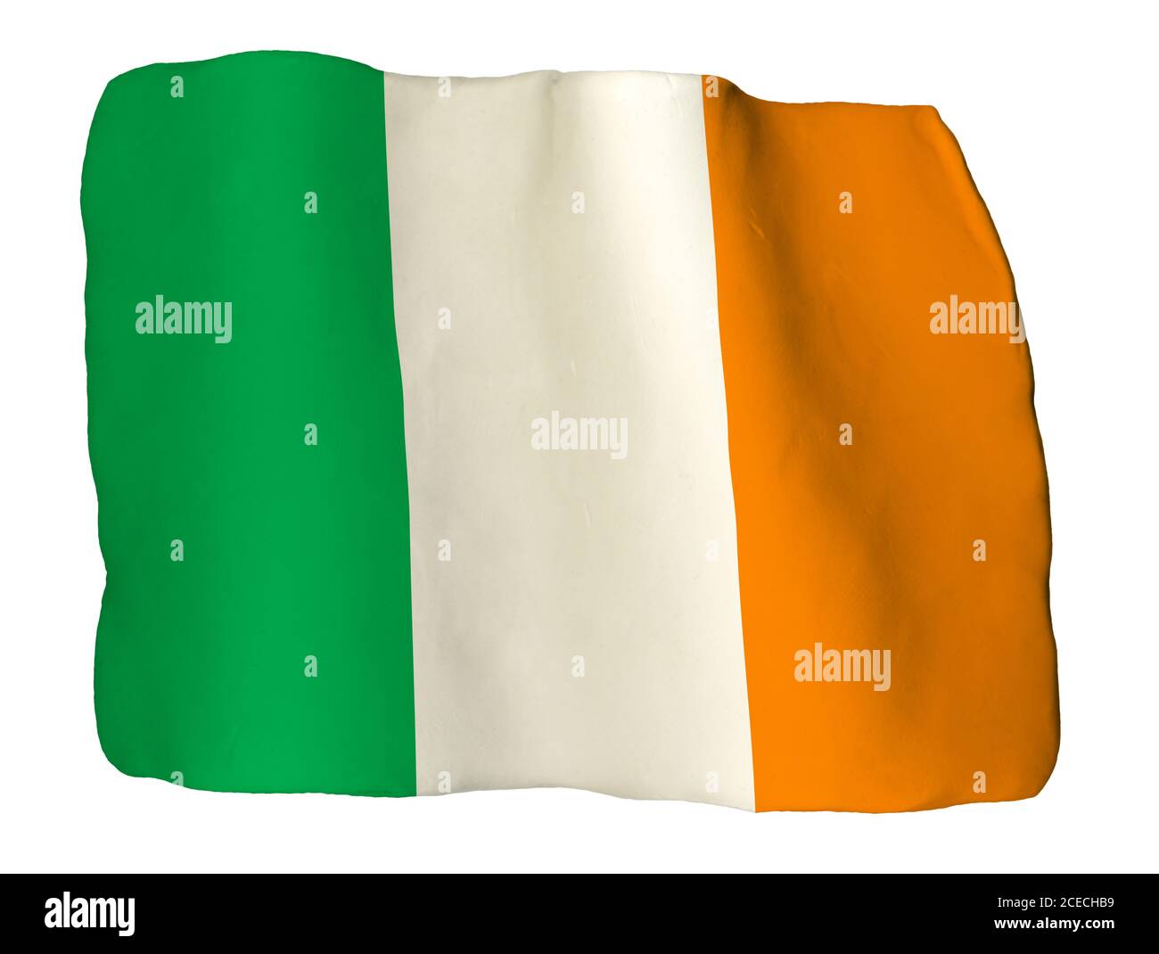 Drapeau irlandais d'argile Banque D'Images