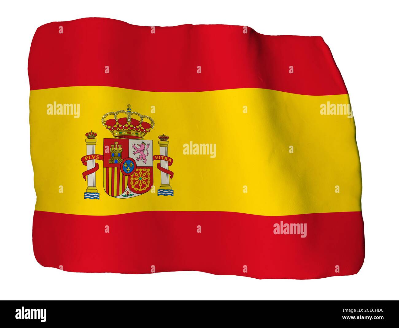 Drapeau de l'Espagne de l'argile Banque D'Images