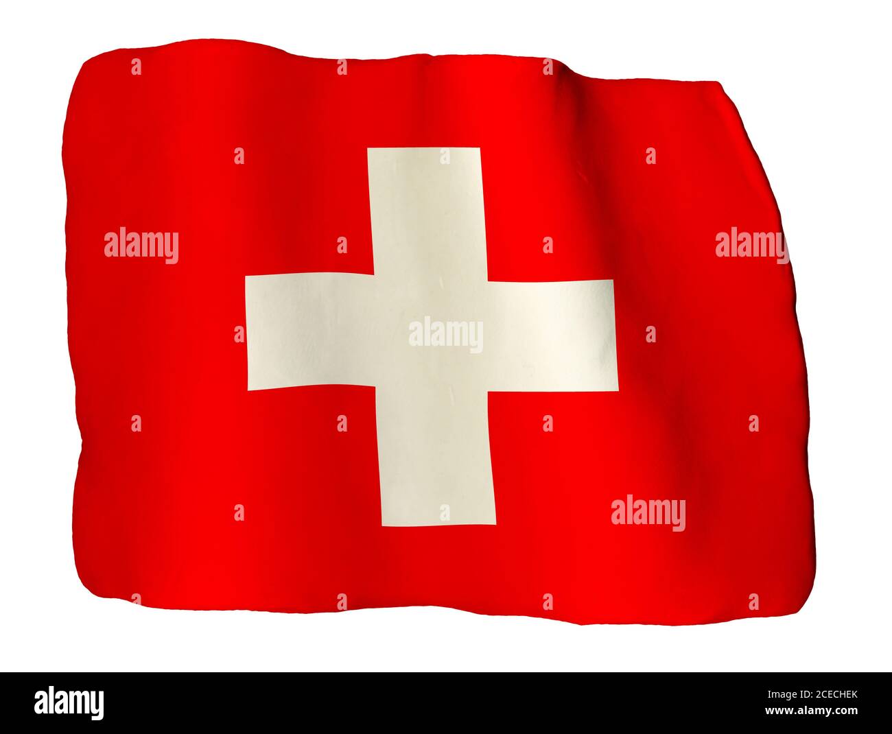 Drapeau suisse de l'argile Banque D'Images