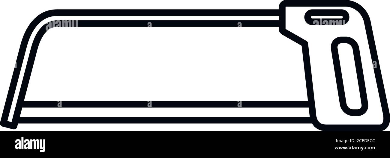 Icône de scie à arc. Icône vectorielle de la scie à arc pour la conception de sites Web isolée sur fond blanc Illustration de Vecteur