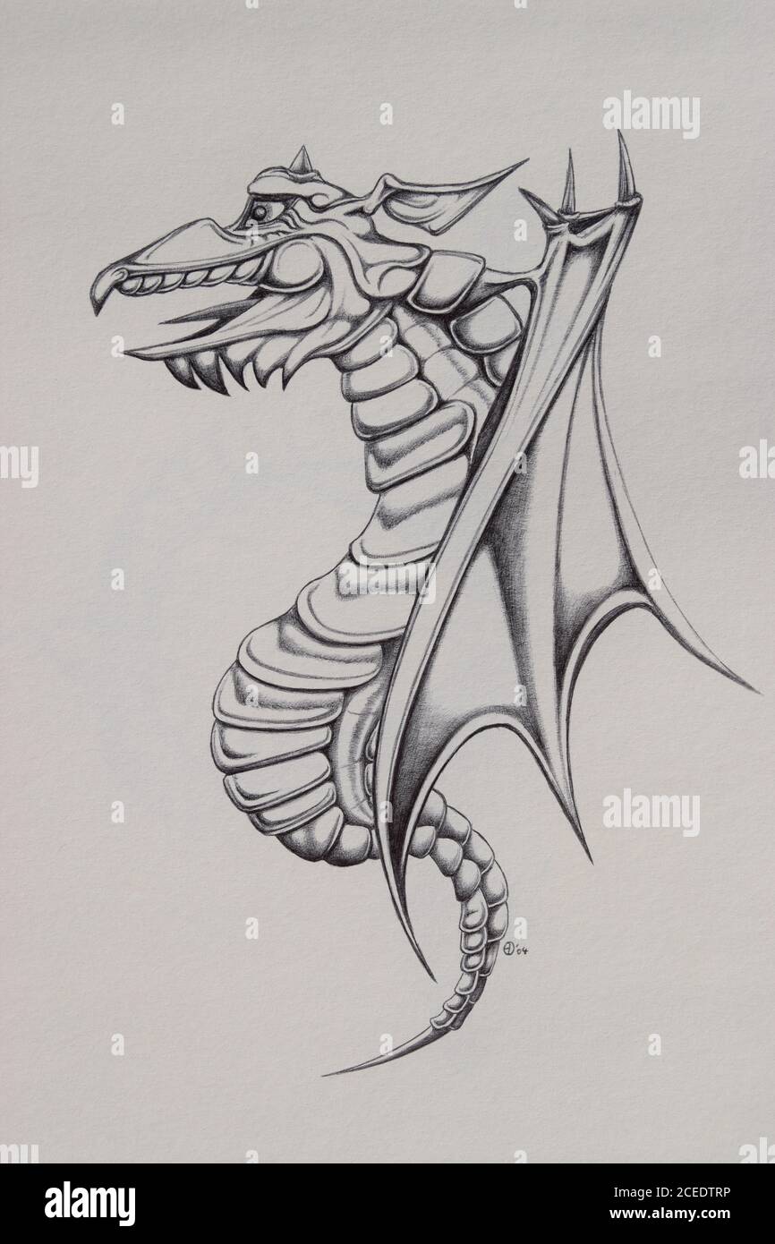 Dragon sans jambes Banque D'Images