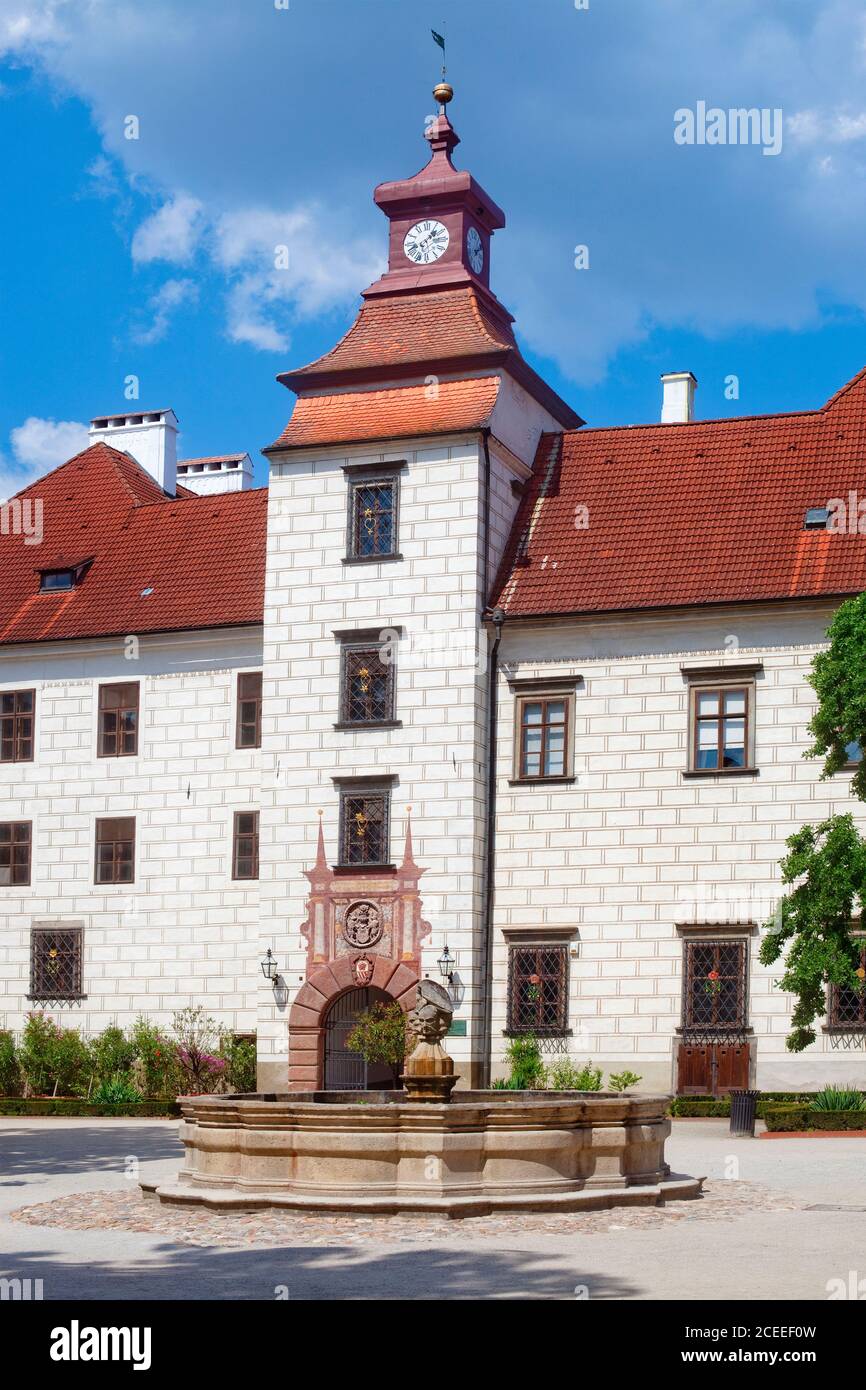Château de Trebon, Bohême du Sud, République tchèque. Banque D'Images