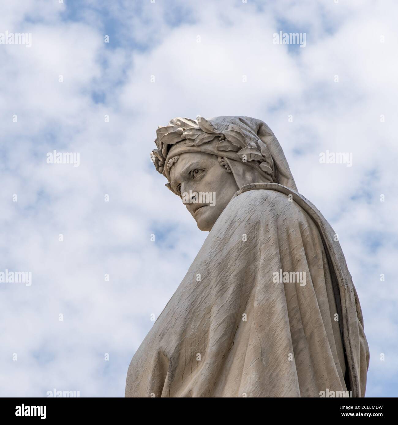 Statue de Dante Alighieri à Florence Banque D'Images