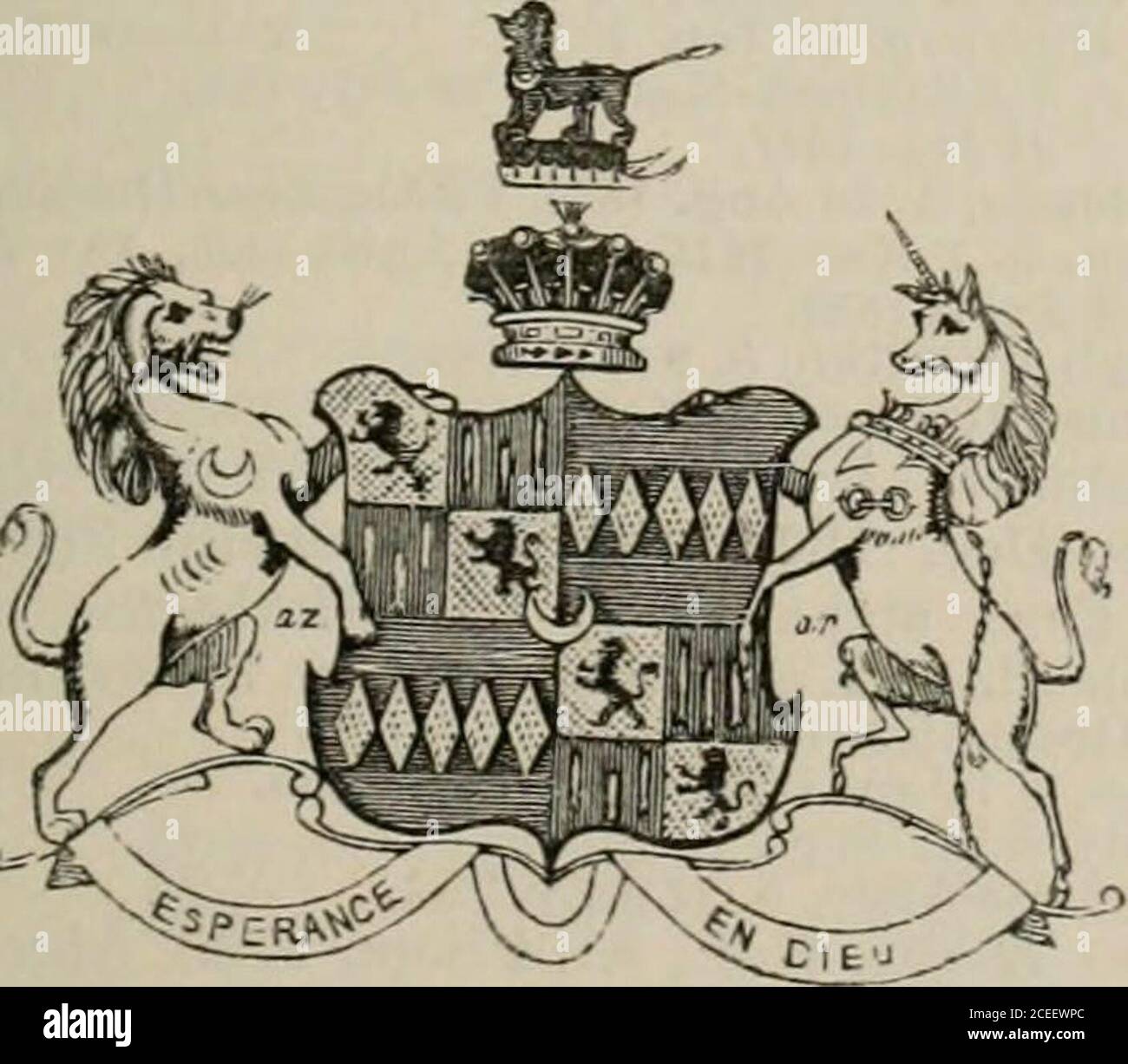 . Le peerage de l'Empire britannique tel qu'il existe actuellement : arrangé et imprimé à partir des communications personnelles de la noblesse. o isdéfunte. = 2 Sarah, la célèbre amie de LadyEleanor Butler, d. à Llangollen 8 déc. 1813-= 3 Mary, b. 1761 février, M. Folliott Barton, Esq. 4 Chambre-BrahazonPonsonbi/-Barker, Esq.,b. 12 juin 1762, IT. 13 décembre 1834; ha«ng M.4 juin 1791, Lady Henrietta Taylor, fille de Thomas, 1er comte de Bective, par qui, whorf. 12 janv. 1838, il a quitté la publication : 1 William Ponsonbt-Bakker, Esq., de Kilcooley Abbey, Co- Tipperary,b. 9 novembre 1795, M. 8 août 1816, Eliza-bet Banque D'Images