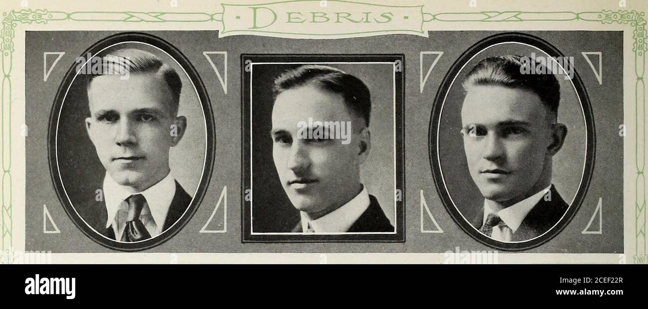 . Débris purdus. Pate Eigkly-omt. ;);i RALPH LEBBEUS CUSTER ( IVI, ■ Logan SPORT, Ind. Vi; B. S. CH. E.—AT—$AT—TBN —P. A. A. 1, 2, 3, 4—ChemicalEngineering Society 1, 2, 3, 4—I classe Basketball 1—Y. M. C. A. ; 1, 2, 3, 4, secrétaire 3—Conseil d'administration de ( 4—Irving 1, 2, 3, 4, i secrétaire 2, président 3. JAMES HENRYDAGANHARDT Piqua, OhioB. S. E.—TBN—HKN—A. C'EST À DIRE E. 1, 2, 3, 4—P. A. A. 1, 2, 3—Fleur de LIS 2—Y. M. C. A. 1, 2,3—LEVIER DE VITESSES. LEWIS WALTER DAVIS MOORELAND, IND. B. S. A.—2AE—Hoof et Horn— Freshman Varsity football —Varsity football 3 — FreshmanVarsity Basketball — Capt. ClassBasketball Banque D'Images