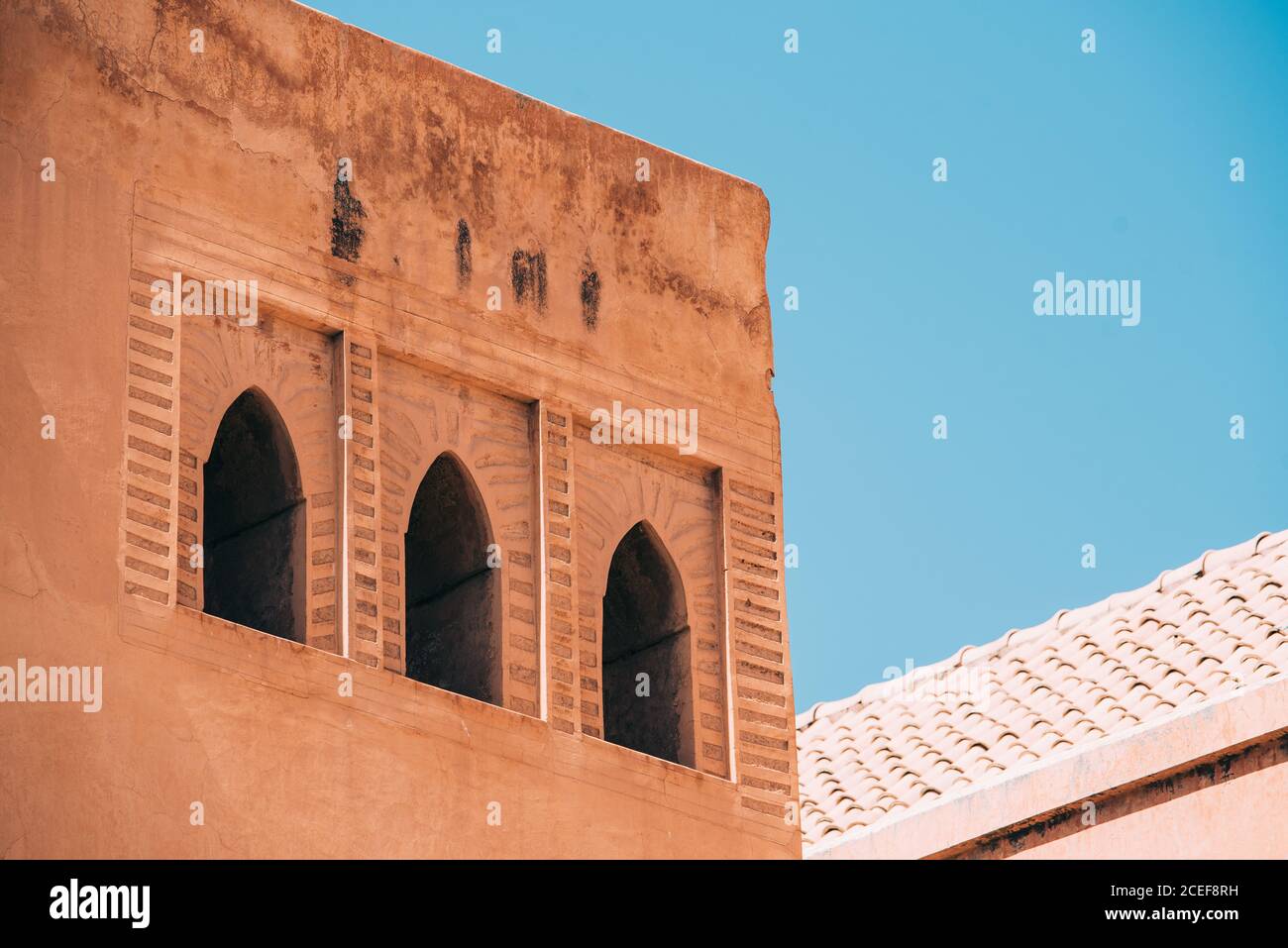 Magnifique architecture de bâtiment marocain Banque D'Images