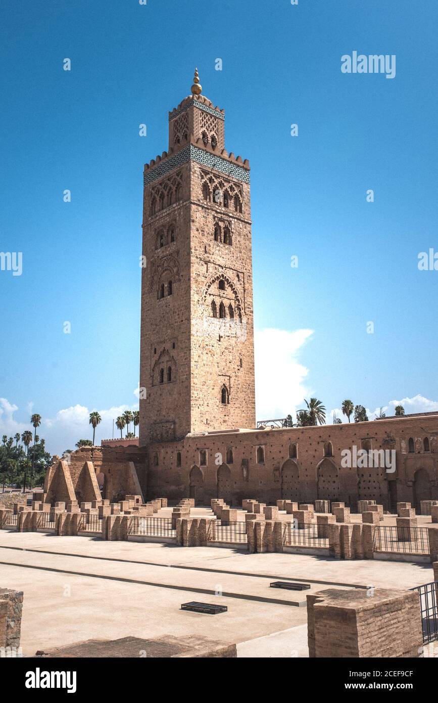 Magnifique architecture de bâtiment marocain Banque D'Images
