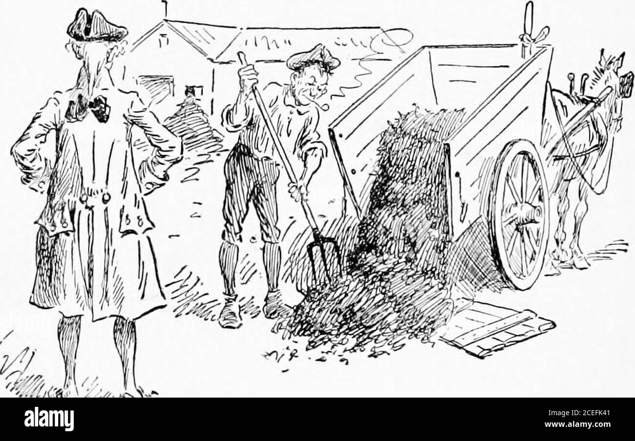 . L'histoire de Bill Nye des États-Unis. etats-Unis faux pas, il déclina, et avaimablement contre la prise de mesures violentes. En 1783, septembre 3, un traité de paix signé à Paris, et à Washington, délivrant le plus grand succès d'adieu jamais penné, a pris sa retraite à Mount Vernon, où il a commencé à Onceto enrichir sa ferme avec les suggestions qu'il a aimées pendant son absence, et de prendre calmement la vie qui avait été interrompue par la guerre tediouset désagréable. Le pays était libre et indépendant, mais Oh, combien il ignorait de la science du gouvernement ! L'auteur ne le souhaite pas Banque D'Images