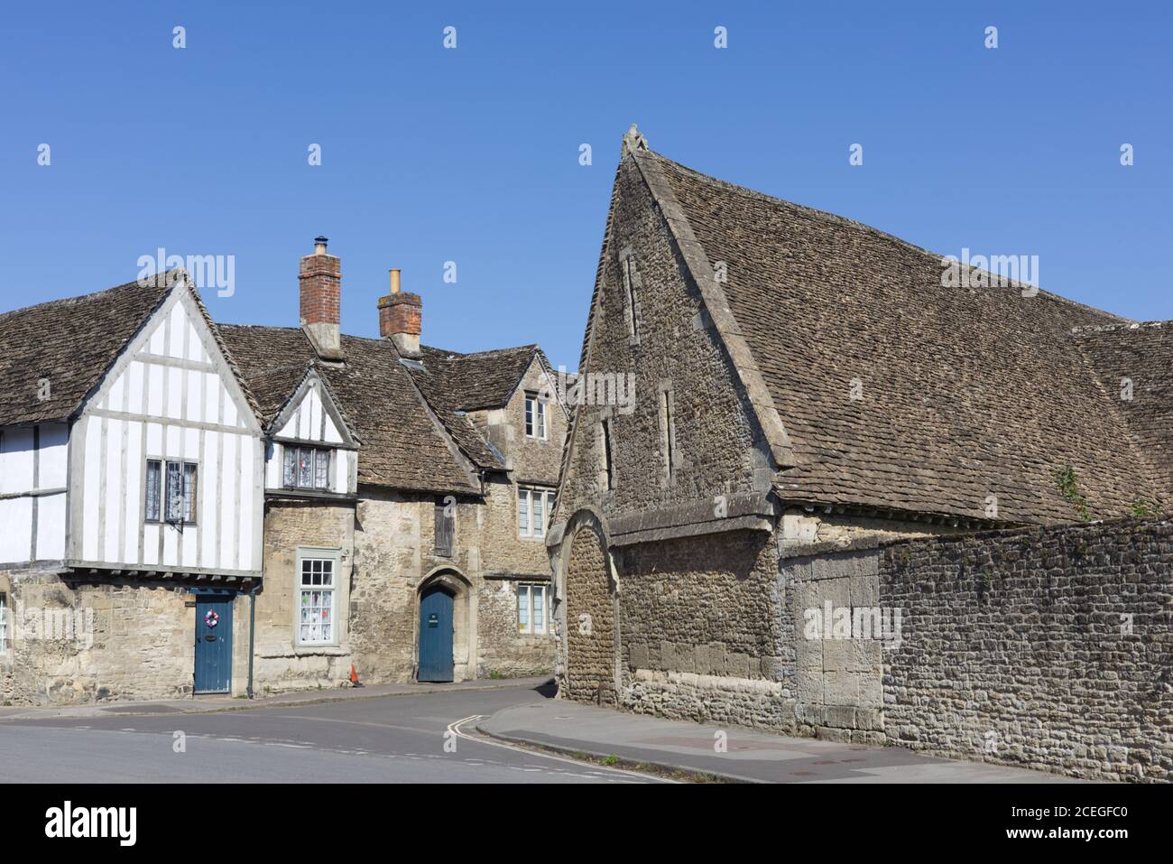 Village de Lacock et paroisse civile dans le comté de Wiltshire, Angleterre, Banque D'Images