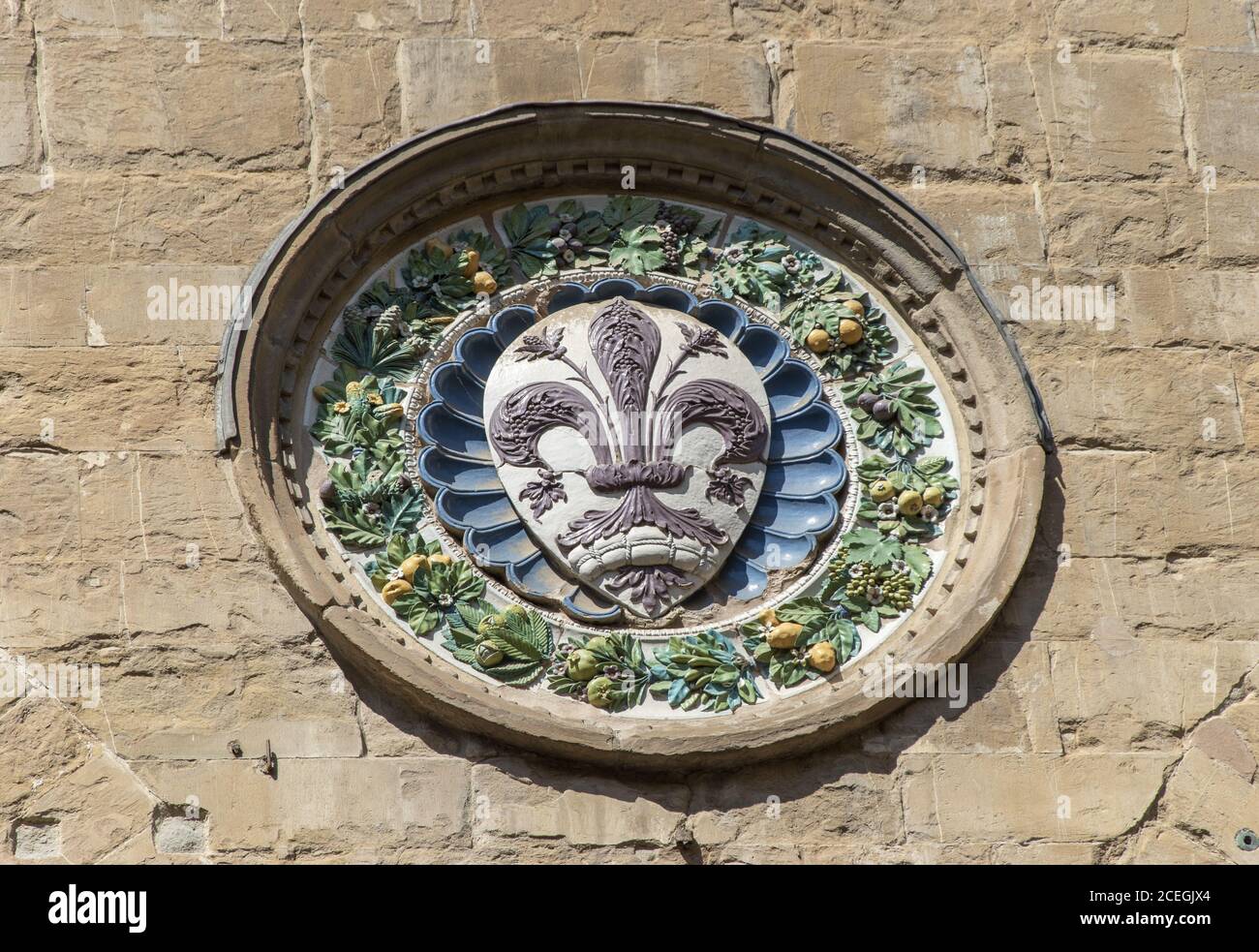 L'église Orsanmichele à Florence Banque D'Images