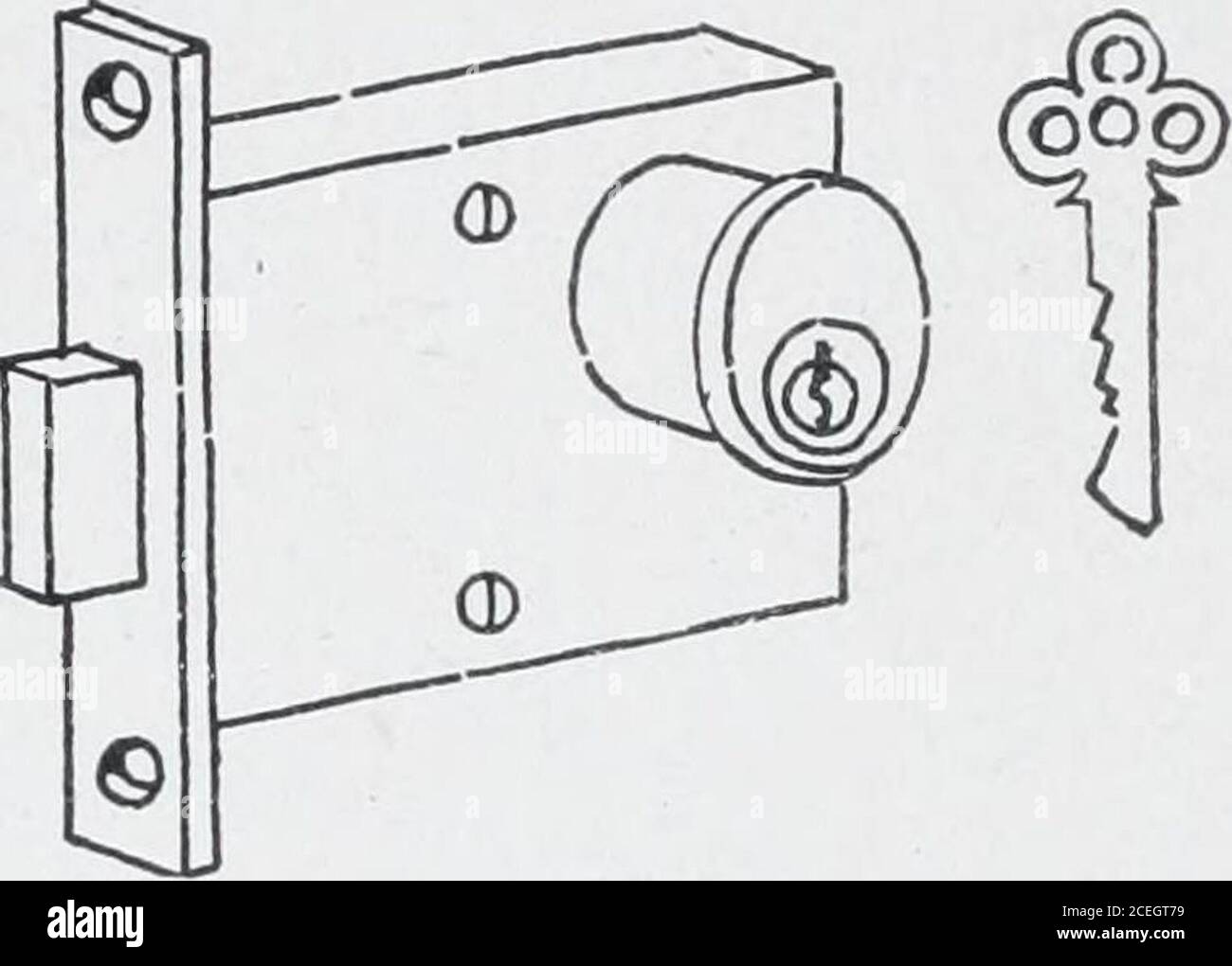 . Cyclopedia d'architecture, de menuiserie et de construction : un ouvrage de référence général. Figure 86. Verrou à bascule. 91 84 SURINTENDANT DES BÂTIMENTS. Figure 87. Verrouillage du vérin. Vis. De plus grande protection que les serrures sur une porte sont des boulons, qui, étant actionné d'un seul côté, Sont sécurisés contre le picking.les plus simples et les moins perceptibles sont les vissées qui se fixent dans un trou percé dans le bord de la porte et sont actionnées par un bouton ou une clé sur la face.les boulons de chaîne sont une protection dans les bas-calités infestées par des tramés ou des intrus non désirables. Ces con-ssist d'une chaîne forte qui issécurisation à la fr Banque D'Images . Cyclopedia d'architecture, de menuiserie et de construction : un ouvrage de référence général. Figure 86. Verrou à bascule. 91 84 SURINTENDANT DES BÂTIMENTS. Figure 87. Verrouillage du vérin. Vis. De plus grande protection que les serrures sur une porte sont des boulons, qui, étant actionné d'un seul côté, Sont sécurisés contre le picking.les plus simples et les moins perceptibles sont les vissées qui se fixent dans un trou percé dans le bord de la porte et sont actionnées par un bouton ou une clé sur la face.les boulons de chaîne sont une protection dans les bas-calités infestées par des tramés ou des intrus non désirables. Ces con-ssist d'une chaîne forte qui issécurisation à la fr Banque D'Images