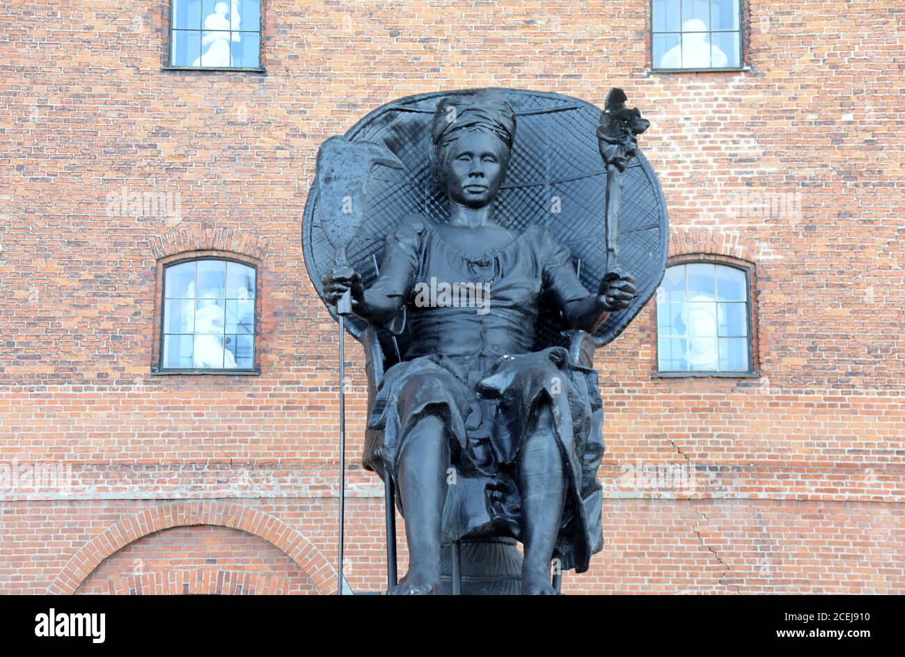 Je suis la sculpture de la reine Mary à la collection Royal Cast Bâtiment sur le front de mer de Copenhague Banque D'Images
