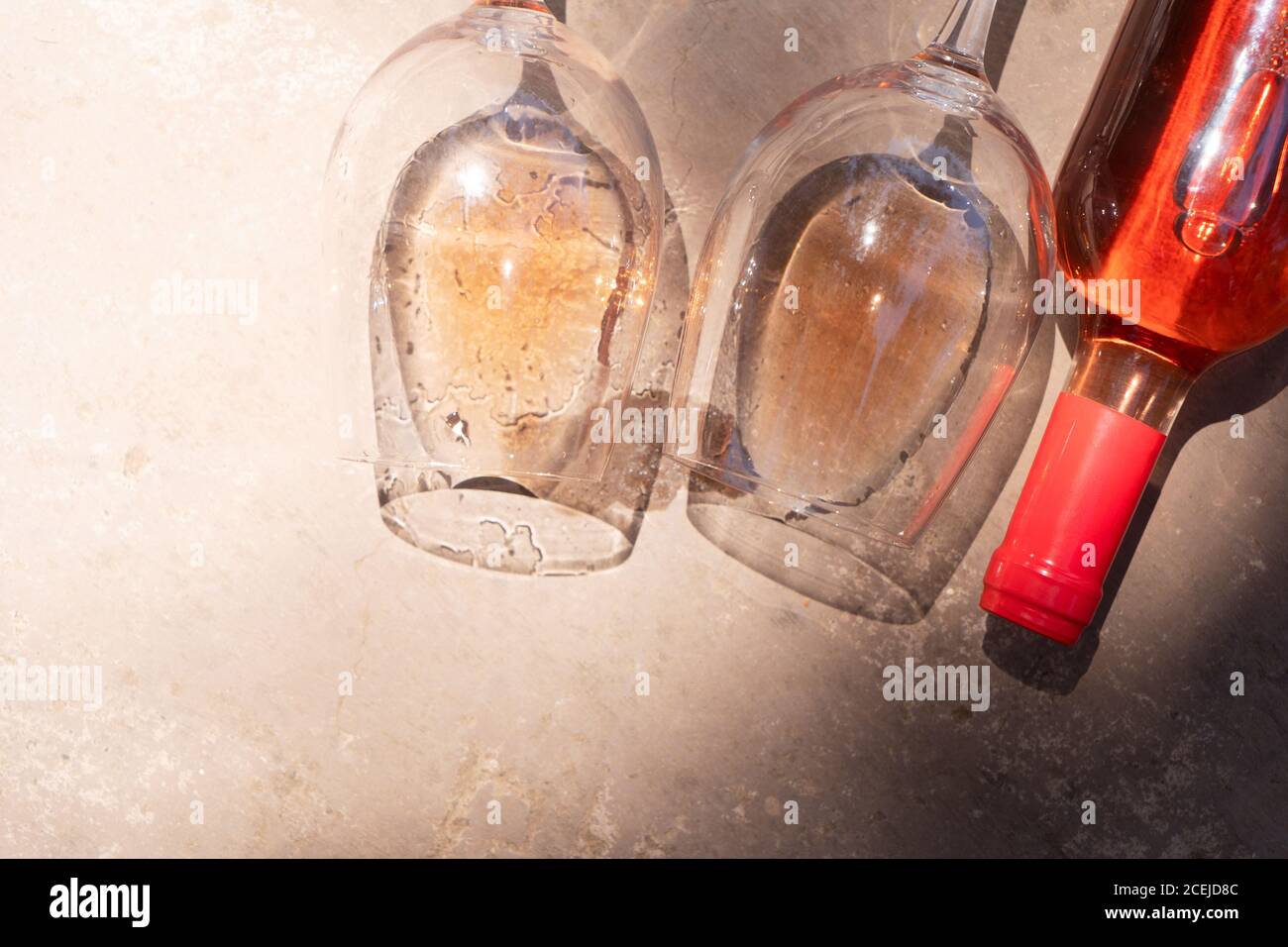 vin en verres Banque D'Images