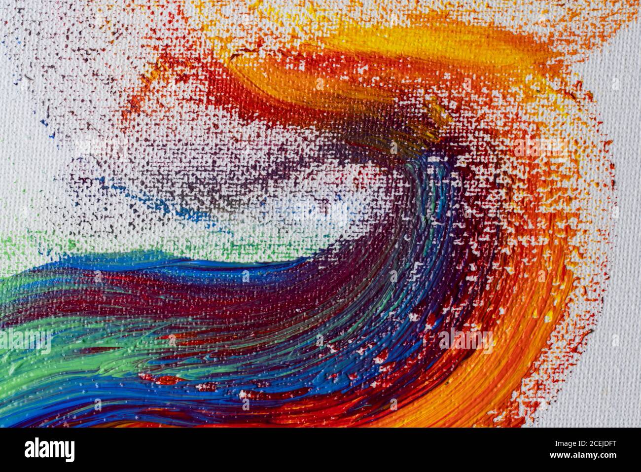 formes abstraites de couleurs acryliques vives Banque D'Images