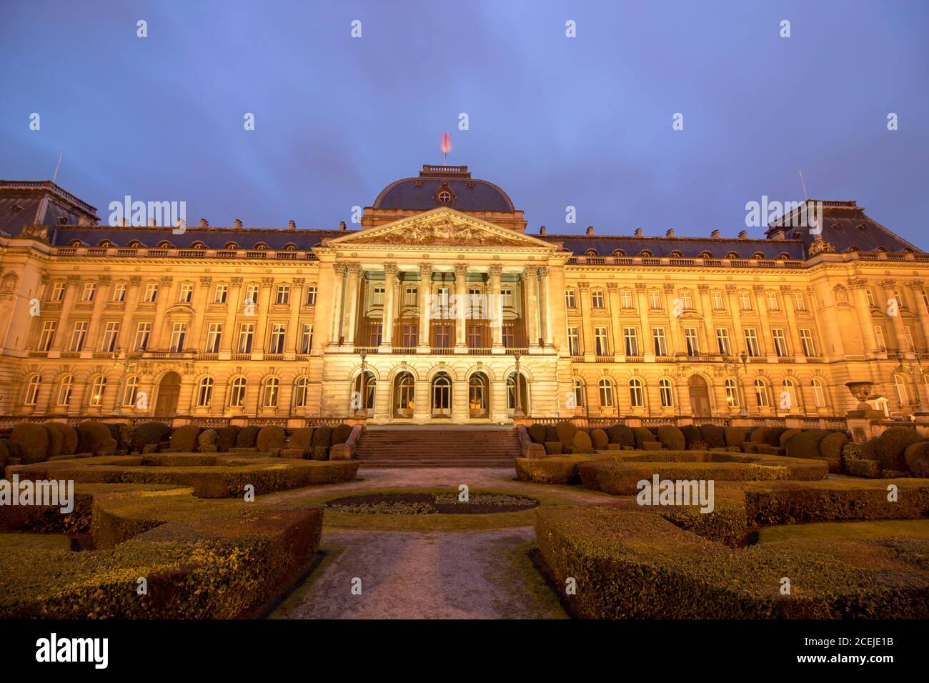 Bruxelles (Bruxelles), Belgique vue du palais royal au centre de Bruxelles Banque D'Images
