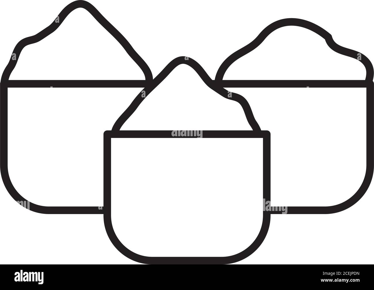 icône d'épices turques sur fond blanc, style de ligne, illustration vectorielle Illustration de Vecteur