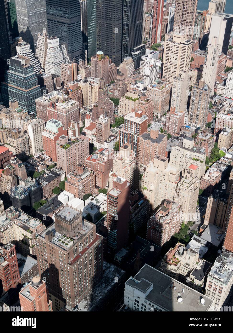 Vue aérienne sur les bâtiments modernes de la ville Banque D'Images