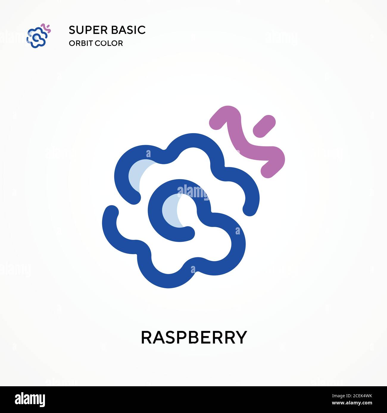 Icône de vecteur de couleur orbite Raspberry super Basic. Modèle de conception de symbole d'illustration pour élément d'interface utilisateur Web mobile. Pictogramme moderne aux couleurs parfaites sur l'editab Illustration de Vecteur