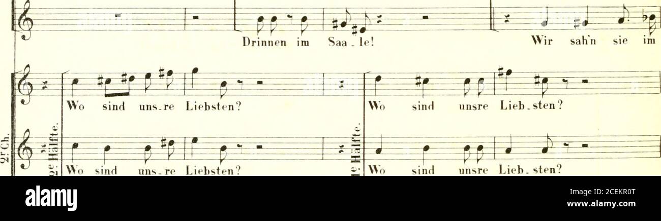 . Parsifal : ein Bühnenweihfestspiel / [musique imprimée]. Oh ! C'est vrai ! ACH WE 3. # ^HR nous . il! ;• t JH. • [i (I ^ f! I V P Drinnen im SAA.le! Wi T^JI^R; »TP l |&gt; PJ Drinnen im SAA.le! WIR sahn sie im. Va-t-il être liebsten ? rr^^n est-ce que sind unsre Lieb, sten ? g^TW^ *1 - est-ce que nns.re Liebsten ? WO sind unsre Lieb.sten?t »J   !  (Clar.l feflsSÄÄi Banque D'Images