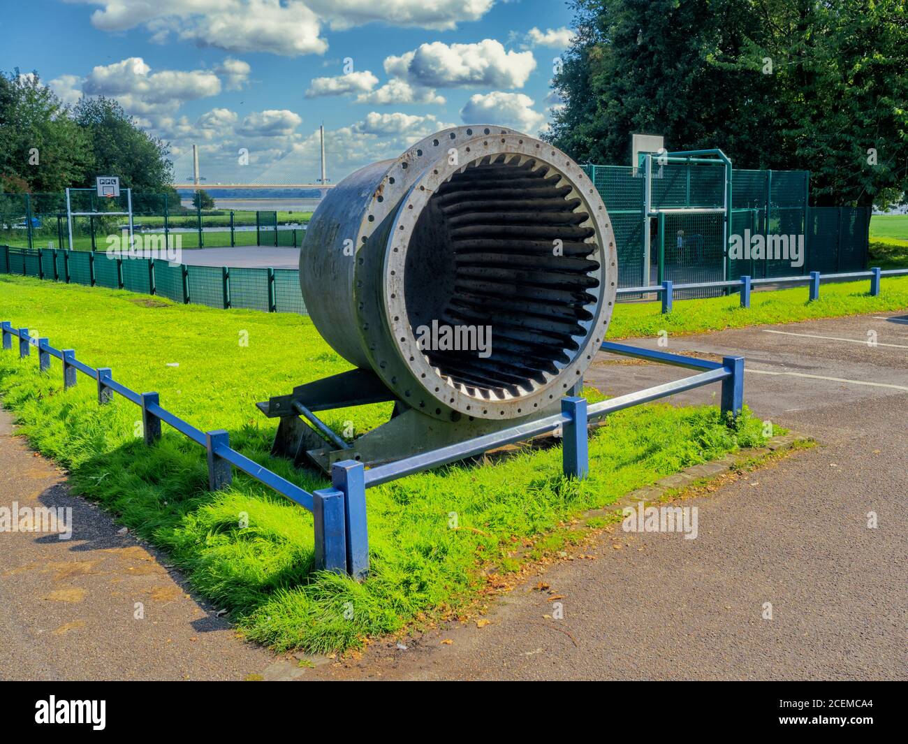 01.09.2020 Spike Island, Merseyside, Royaume-Uni. Spike Island est un parc situé à Widnes, Halton, dans le nord-ouest de l'Angleterre. C'est une île artificielle entre le Sankey C Banque D'Images